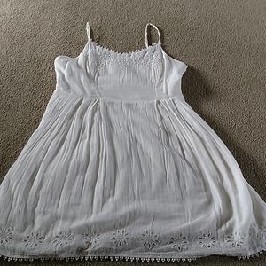 White eyelet Dress.